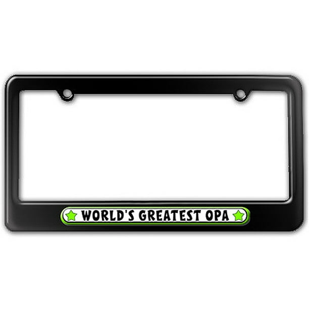 World/'s Greatest Opa Chrome Metal License Plate Frame